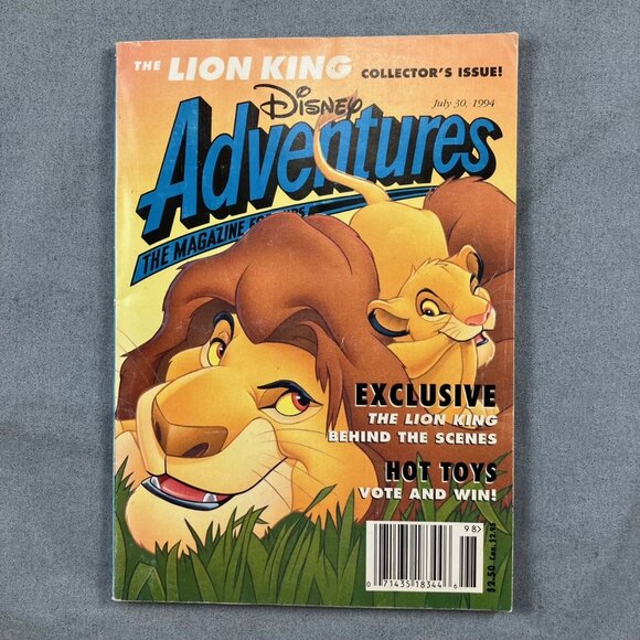 July 1994 Disney Adventures Magazine Lion King Collectors Issue - Picture 1 of 2